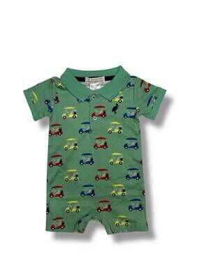 NEW BEAUFORT BONNET boy's sir proper romper in buggy and ball